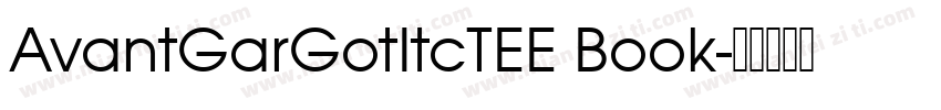 AvantGarGotItcTEE Book字体转换